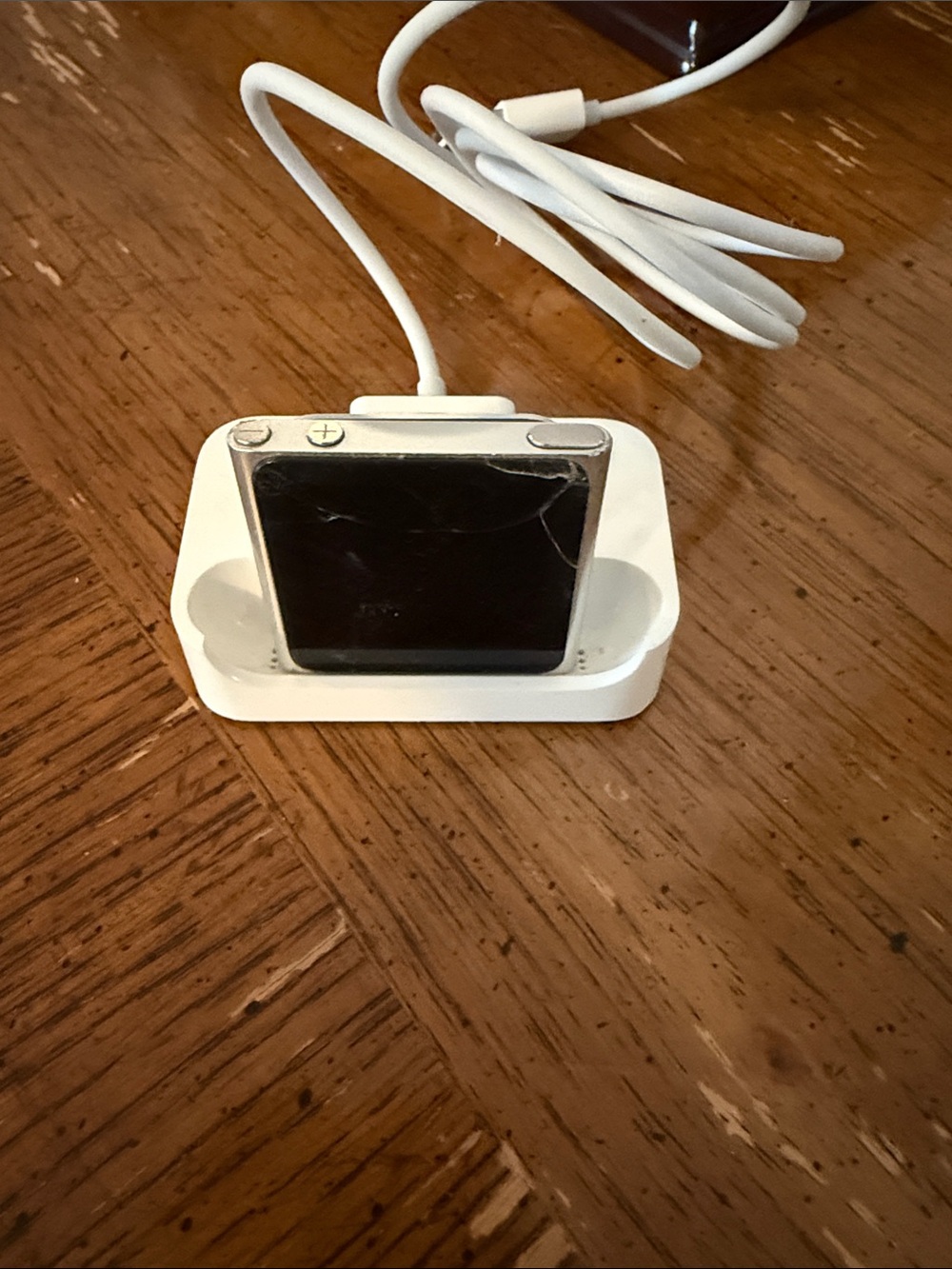 Apple White and Black iPod Nano with Dock